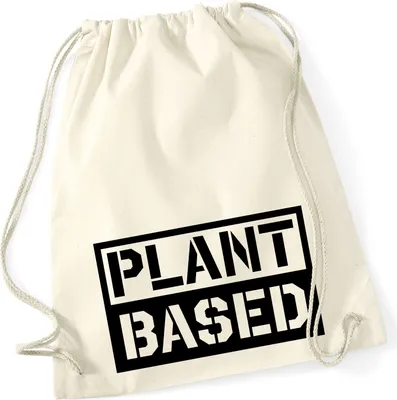 Produktbild von Huuraa Turnbeutel Plant Based Modern 12 Liter Natural Baumwolle Rucksack Geschenkidee