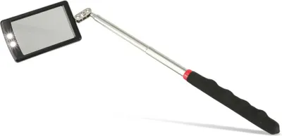 Produktbild von DAYTOOLS Beleuchteter Teleskopspiegel TS-6442 LED | Ausziehbar bis 880 mm | Spiegelgröße 64 x 42 mm | 2 Superhelle LEDs | Mit Gelenk für flexible Ausrichtung