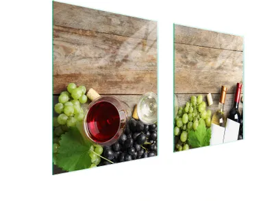 Produktbild von Glasschutzplatte Für Herd 85X52 Holz