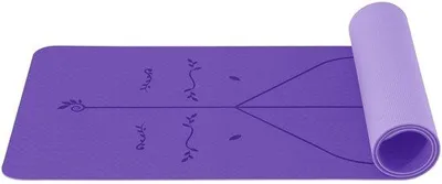 Produktbild von Yogamatte, 6 mm dick – rutschfest – Sportmatte – Fitnessmatte – Gymnastikmatte – Trainingsmatte – hautfreundlich, , 183 x 61 cm