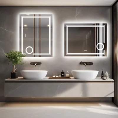 Produktbild von LED-Badezimmerspiegel – Beleuchtete Spiegel – Schminkspiegel – Vergrößerungsspiegel – Wandspiegel für das Badezimmer