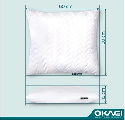 Produktbild von Okaei Kopfkissen 60x60 2er Set Superweiches Kissen Set n & Bettwäsche