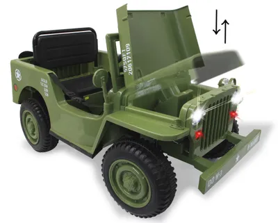 Produktbild von Ride-on Jeep Willys MB Army grün 12V