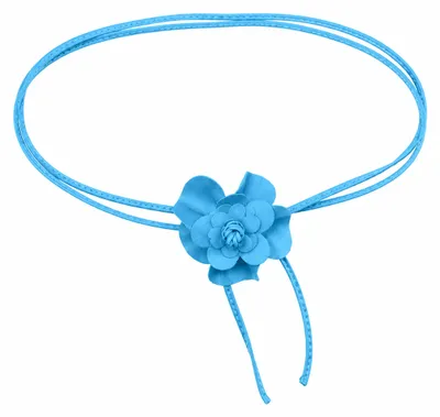 Produktbild von Bindegürtel Blüte Lederband mit echt Leder Blüte von collezione alessandro