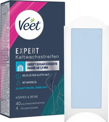 Obrázek produktu pro Voskové pásky na tělo a nohy Veet Expert pro citlivou pokožku