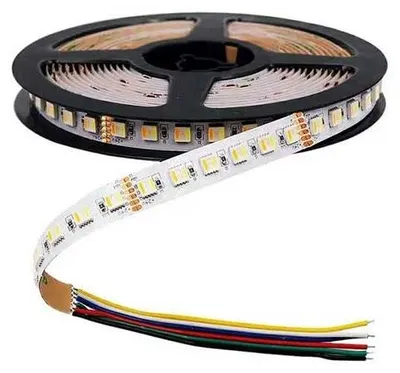 Produktbild von V-TAC VT-5050 24V led streifen strip SMD5050 5M 24W/M 60LED/M 70LM/W Farbwechsel 3IN1+RGB-Multicolor Wasserdicht IP65 - SKU 2896