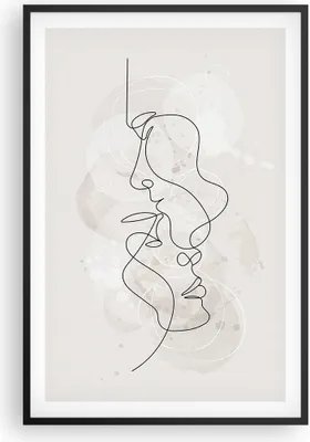 Produktbild von Gerahmtes Poster - Schwarzer Rahmen - Einzeilig Mann Frau - 61x91,5 cm - Wand Bild - Wanddeko - Wandbilder - Kunstposter - Wandposter - Bilderrahmen - Bilder - Kunstdruck - P2BPA61x91-4629