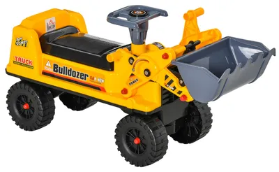 Produktbild von HOMCOM Sitzbagger für Kinder Kinderbagger Rutsch Auto für Kinder 2-3 Jahre