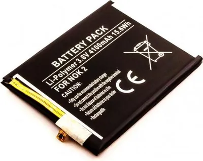 Produktbild von Akku passend für Nokia 2, Li-Polymer, 3,8V, 4100mAh, 15,6Wh