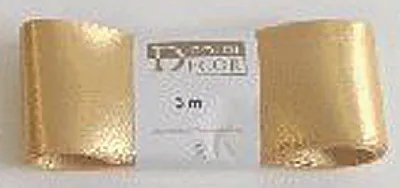Produktbild von Doppelsatinband - 40 mm x 3 m, gold, 10 St.