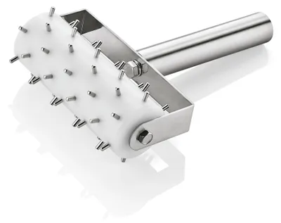 Produktbild von Stipproller mit 0,5 cm langen Stippen, 20,5 x 14 cm, Chromnickelstahl, Plastic