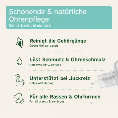 Produktbild von AniForte VET Ohrenreiniger für Hund, Katze & Kleintiere 250ml - Schonende Ohr Reinigung mit pflegender Kamille, natürlicher Ohrreiniger, bei Juckreiz