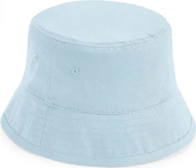 Immagine prodotto di Beechfield B90NB | Cappello a secchiello Junior in cotone organico Cotone organico - Colore: Blu polvere - Taglia: M/L