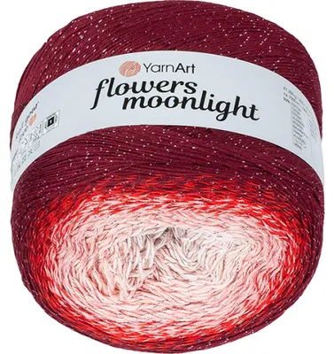 Obrázek produktu pro Příze Flowers Moonlight - 260 g, 1000 m - Červená,Růžová