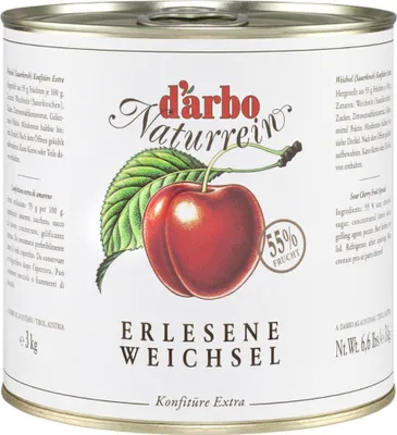 Produktbild von Darbo Weichseln Naturrein Konfitüre Extra Sauerkirsche 3000g