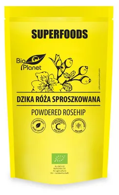 DZIKA RÓŻA SPROSZKOWANA BIO 150 g - BIO PLANET SUPERFOODS