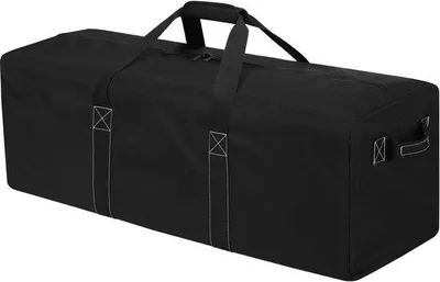 Productafbeelding van Grote Duffel Bag voor Reizen en Kamperen - Ruime Sporttas met 2 Zijkoffers, 100L Capaciteit, Zwart, Ideaal voor Sportuitrusting en Outdo