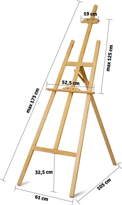 Produktbild von Massido MS-989 175cm Malstaffelei