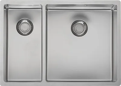 Produktbild von REGINOX R33005 New Jersey 18x37 + 34x37 Edelstahlspüle ab Schrankbreite 60 cm / Flächenbündig / Flacheinbau / Unterbau