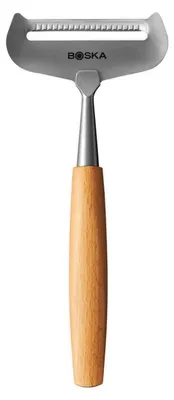 Immagine prodotto di Boska affetta formaggio morbido Amigo, affetta formaggio, acciaio inox, legno di faggio, marrone, 17,5 cm, 306912