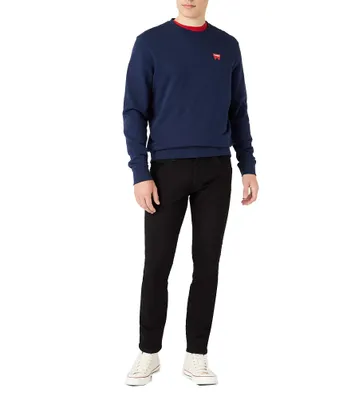 Produktbild von WRANGLER Herren, Sweatshirt SIGN OFF CREW, 4XL, Blau, ralph, lauren, pullover