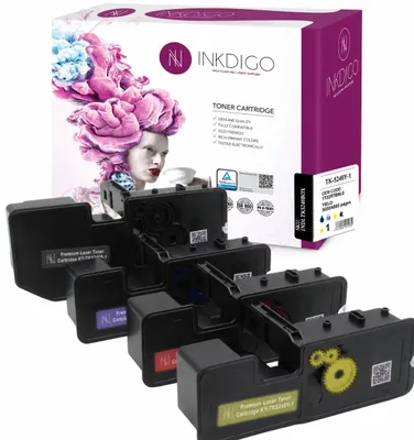 Produktbild von Inkdigo Tonerset TK5240 für Kyocera ECOSYS M5526cdn, M5526cdw, P5026cdn, P5026cdw – CMYK,, KI-generiertes Bild