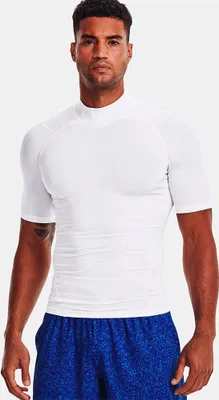 Produktbild von Under Armour Heatgear Armour Comp Mock Kurzarm-t-shirt Weiß 2XL / Regular Mann Weiß 2XL