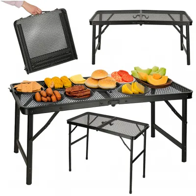 Zdjęcie produktu dla Stół stolik turystyczny LUARO kempingowy cateringowy składany 80 x 66 x 40 cm