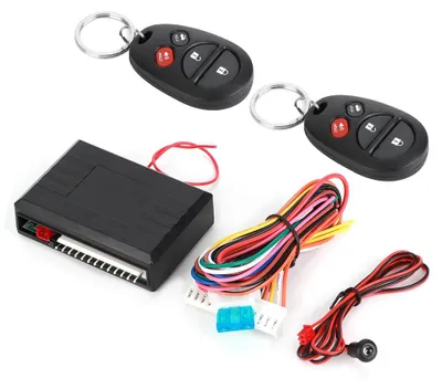 Immagine prodotto di Sistema antifurto universale per auto di colore nero con 4 pulsanti, accesso senza chiave e chiusura centralizzata
