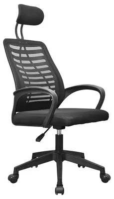 Produktbild von Mars Gaming MGC-ERGOB, Gepolsterter Sitz, Netz-Rückenlehne, Schwarz, Schwarz, Baumwolle, Polyester, Polyester