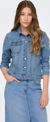 Productafbeelding van Een denim jas met knopen. Duurzame jas voor verschillende stijlen | Maat XL