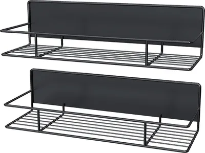 Produktbild von Magnetisches Gewürzregal - starker Organizer - 2 Stück - schwarz