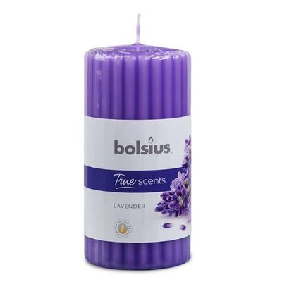 Vonná svíčka Bolsius ve tvaru sloupku levandule