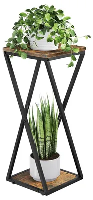 Imagen del producto de Omgoods - Estante para plantas con 2 niveles, ideal para interiores y exteriores
