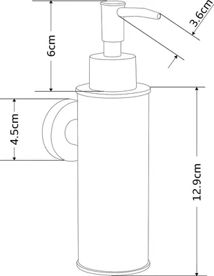 Immagine prodotto di Mexen dispenser di sapone, nero - 70622-70