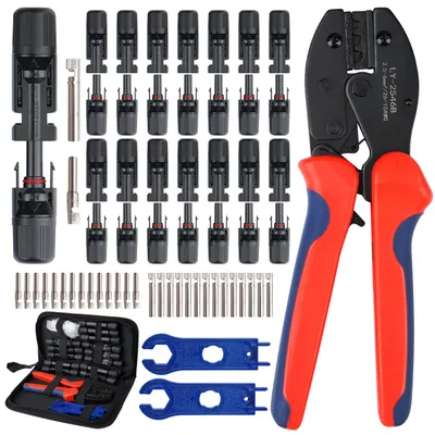 Image de Pince à sertir solaire Set pour AWG26-10 2,5/4/6 mm² Panneau solaire Câble solaire Connecteur Panneaux solaires