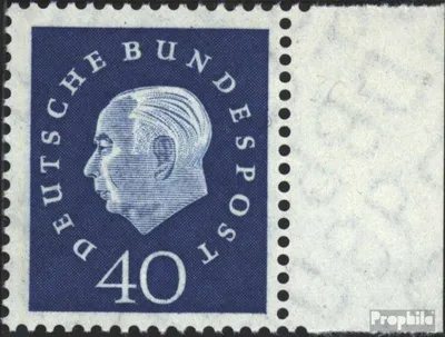 Produktbild von Briefmarken BRD (BR.Deutschland) 1959 Mi 305 Seitenrandstück postfrisch Heuss