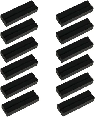 Produktbild von Set mit 12 hölzernen Fotohaltern für Etiketten, Menüs und Tischkarten für Hochzeiten/Jubiläen