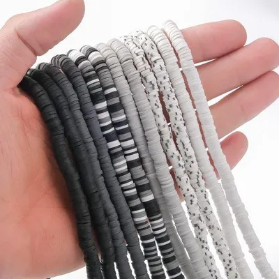 Obrázek produktu pro Ekologické ručně vyráběné korálky, 4200 kusů, 6 mm, univerzální použití, na šperky a doplňky