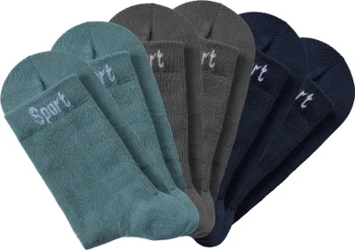 Produktbild von Bench Sportsocken 6 -teilig 2x dunkel mint, 2x grau, 2x marine Größe 43/46