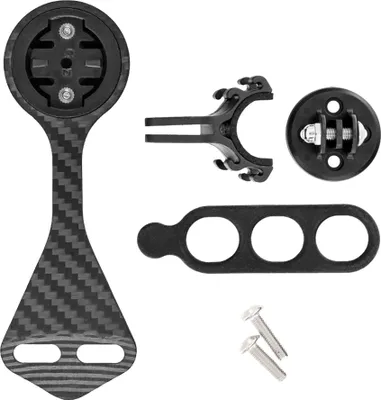 Produktbild von Fahrradcomputerhalterung, vordere Halterung aus Kohlefaser, Fahrrad-Tachometerhalterung fuer Mountainbike-Rennrad-Lenker
