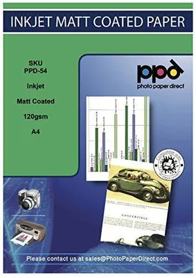 Productafbeelding van A4 50 vellen PREMIUM Inkjet 120 g/m² mat gecoat