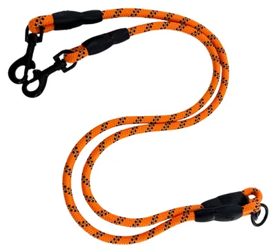 Produktbild von Hundeleine für 2 Hunde, reflektierende Doppelleine, verstellbare Trainingsleine