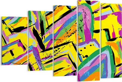 Produktbild von Bild auf Leinwand - Leinwandbild - Abstraktion modern - 150x100cm - Wand Bild - Wanddeko - Leinwanddruck - Bilder - Kunstdruck - Wanddekoration - Leinwand bilder - Wandkunst - EG150x100-4111