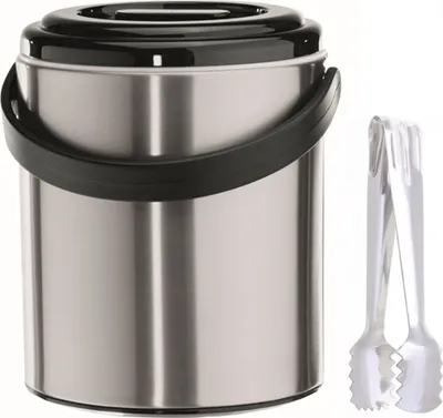 Immagine prodotto di Vaschetta per cubetti di ghiaccio da 2,2 l con vaschetta di raccolta e pinze per cubetti di ghiaccio