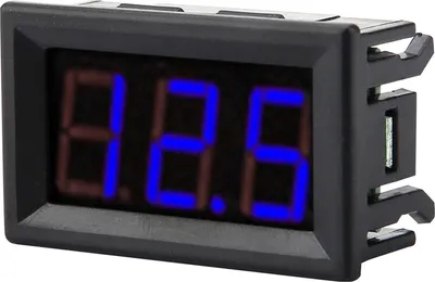 Produktbild von 0.56" 3 Wire Digital LED Voltmeter Voltage Meter Panel with Reverse Protection DC0-100V (Blue)