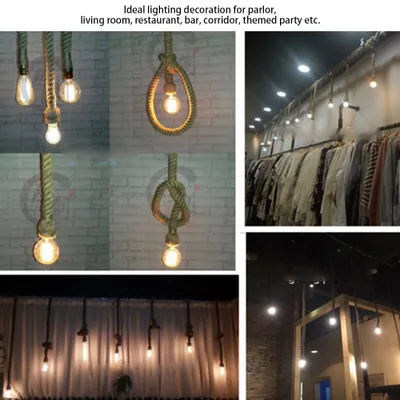 Obrázek produktu pro Objímka lampy, patice lampy, konopné lano lampy, objímka žárovky, patice žárovky