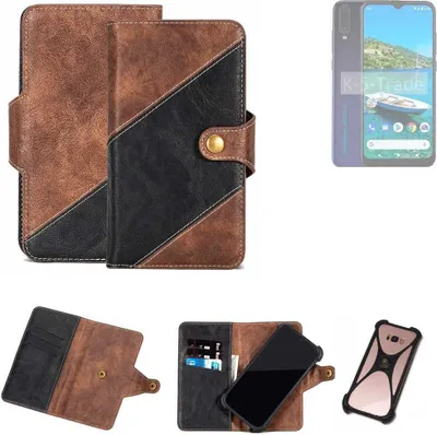 Produktbild von K-S-Trade Handyhülle Schutzhülle Bookstyle Case kompatibel mit General Mobile  Gm 10 Klapphülle Cover Hülle Schutztasche 1x