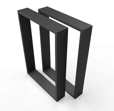 Produktbild von 1xPaar sossai Tischkufen in Schwarz 70x72cm Tischgestell Tischbeine Tischuntergestell TKK3 Rahmen