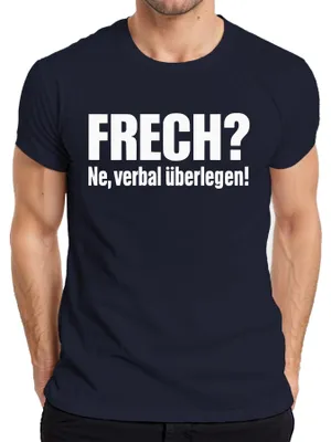 Obrázok produktu pre Drzosť? Nie, slovne nadradený! Pánske tričko s vtipným sarkastickým výrokom, námorná farba, 3XL